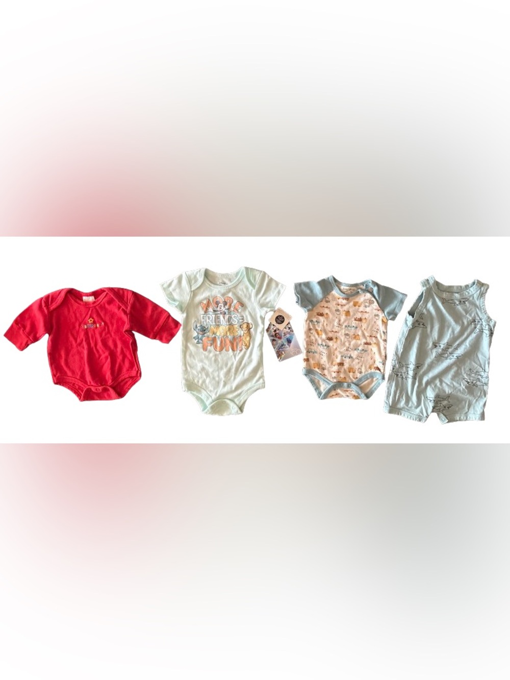 Baby Boy Clothing Bundle — 0–3 Months (4 Pieces) — Summer & Everyday Mix